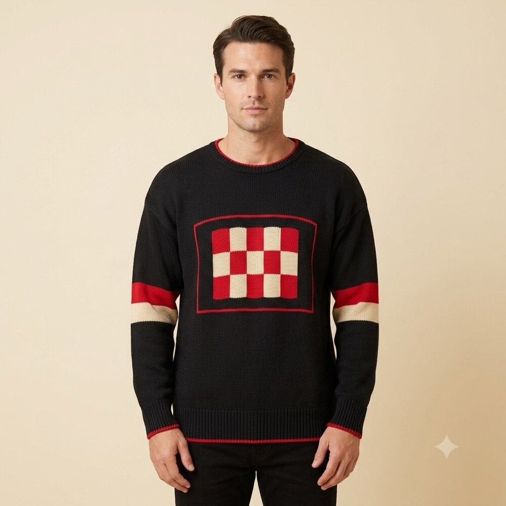 V 037-Vintage Aureus Men’s Sweater size L / PTP 23”